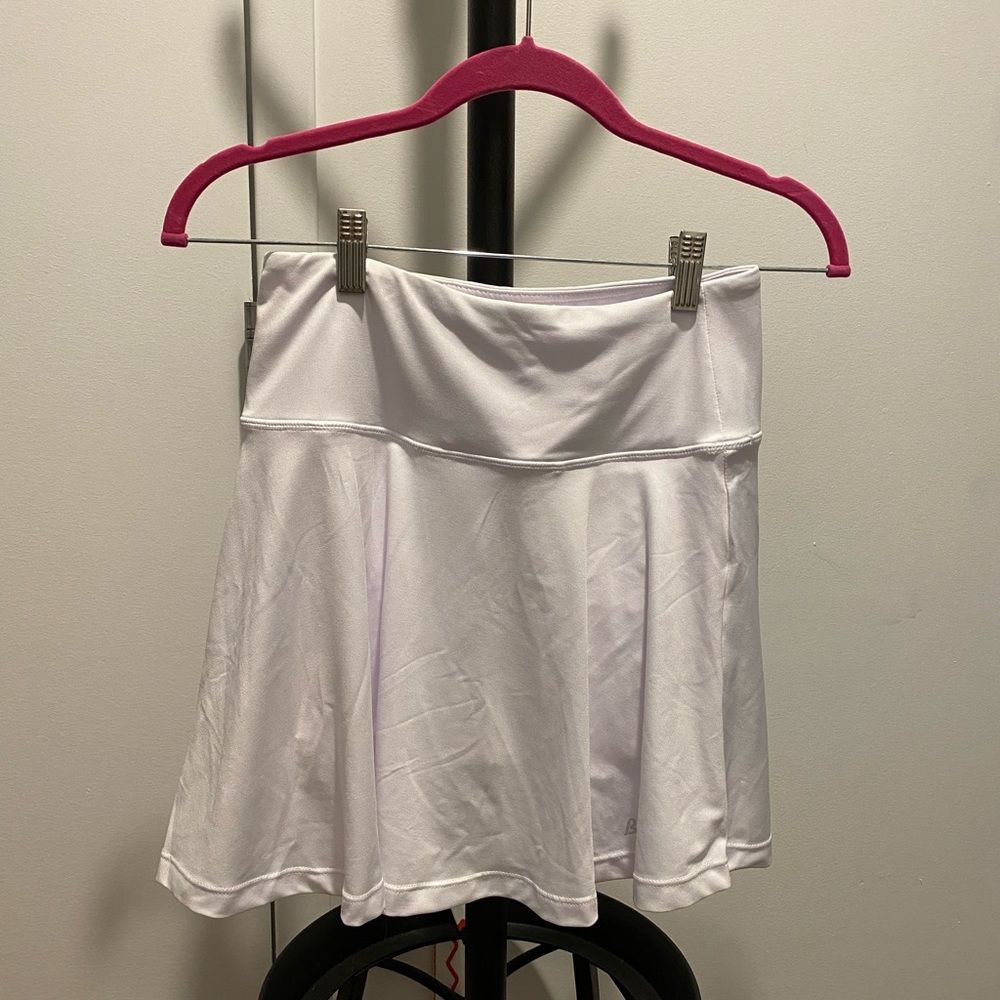 White tennis skirt with inner shorts
